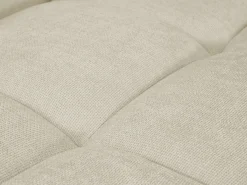 Sofá|Vente-unique Sofá de canto grande tecido efeito acolchoado estilo design BERENIA Bege
