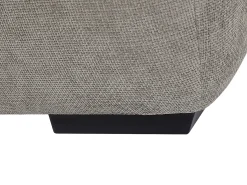 Sofá|Vente-unique Sofá de canto grande tecido cinza efeito acolchoado estilo design BERENIA Cinzento