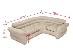 Intex Sofá de canto insuflável 257x203x76 cm 68575NP^ Sofá