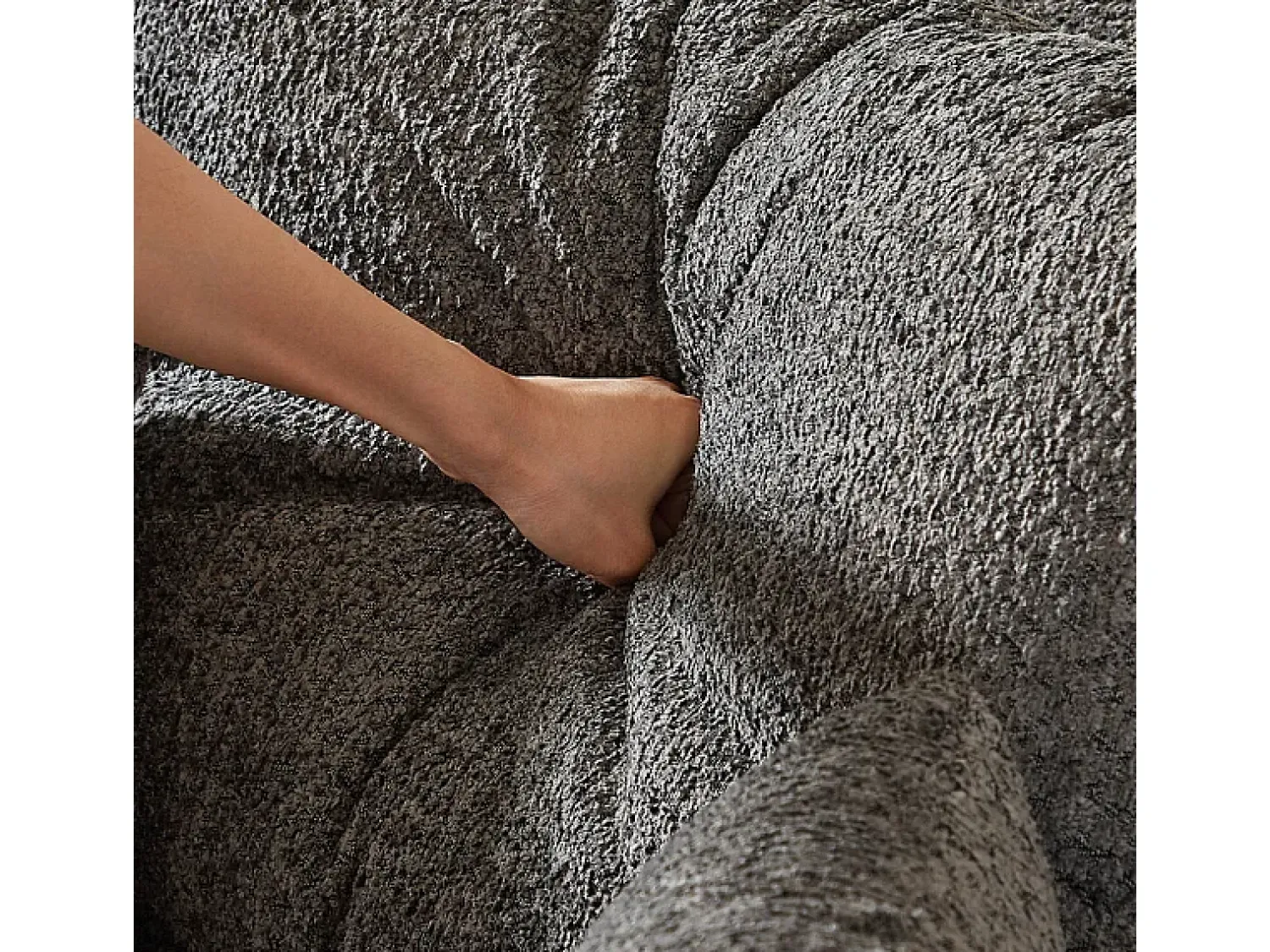 DripeX Sofá de Canto Modular Reversível 6 Lugares, com 6 Almofadas e Almofadas Cervicais, Tecido Chenille, Sala de Estar DIY, Cinza^ Sofá