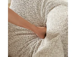 Sofá*DripeX Sofá de Canto Modular Reversível 6 Lugares, com 6 Almofadas e Almofadas Cervicais, Tecido Chenille, Sala de Estar DIY, Bege