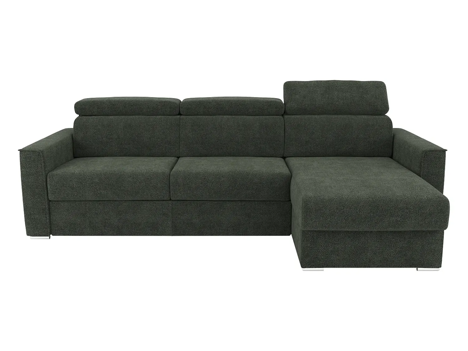 Vente-unique Sofá de canto reversível conversível abertura rápida em tecido - Cama de 160 cm VIZIR^ Sofá