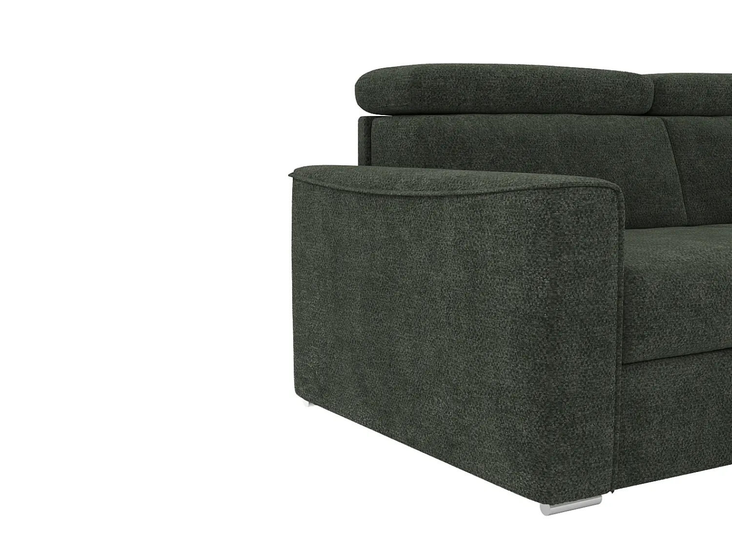 Vente-unique Sofá de canto reversível conversível abertura rápida em tecido - Cama 140 cm VIZIR^ Sofá
