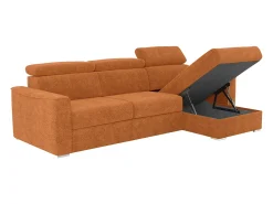 Vente-unique Sofá de canto reversível conversível abertura rápida em tecido - Cama 160 cm VIZIR^ Sofá