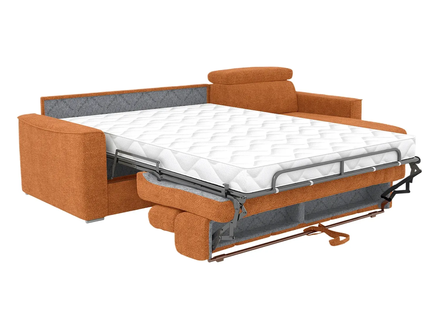 Vente-unique Sofá de canto reversível conversível abertura rápida em tecido - Cama 160 cm VIZIR^ Sofá