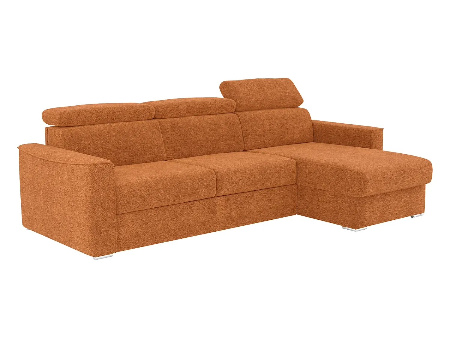 Vente-unique Sofá de canto reversível conversível abertura rápida em tecido - Cama 160 cm VIZIR^ Sofá