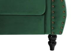 Vente-unique Sofá de canto reversível em veludo estilo charme vintage TRUMBO^ Sofá