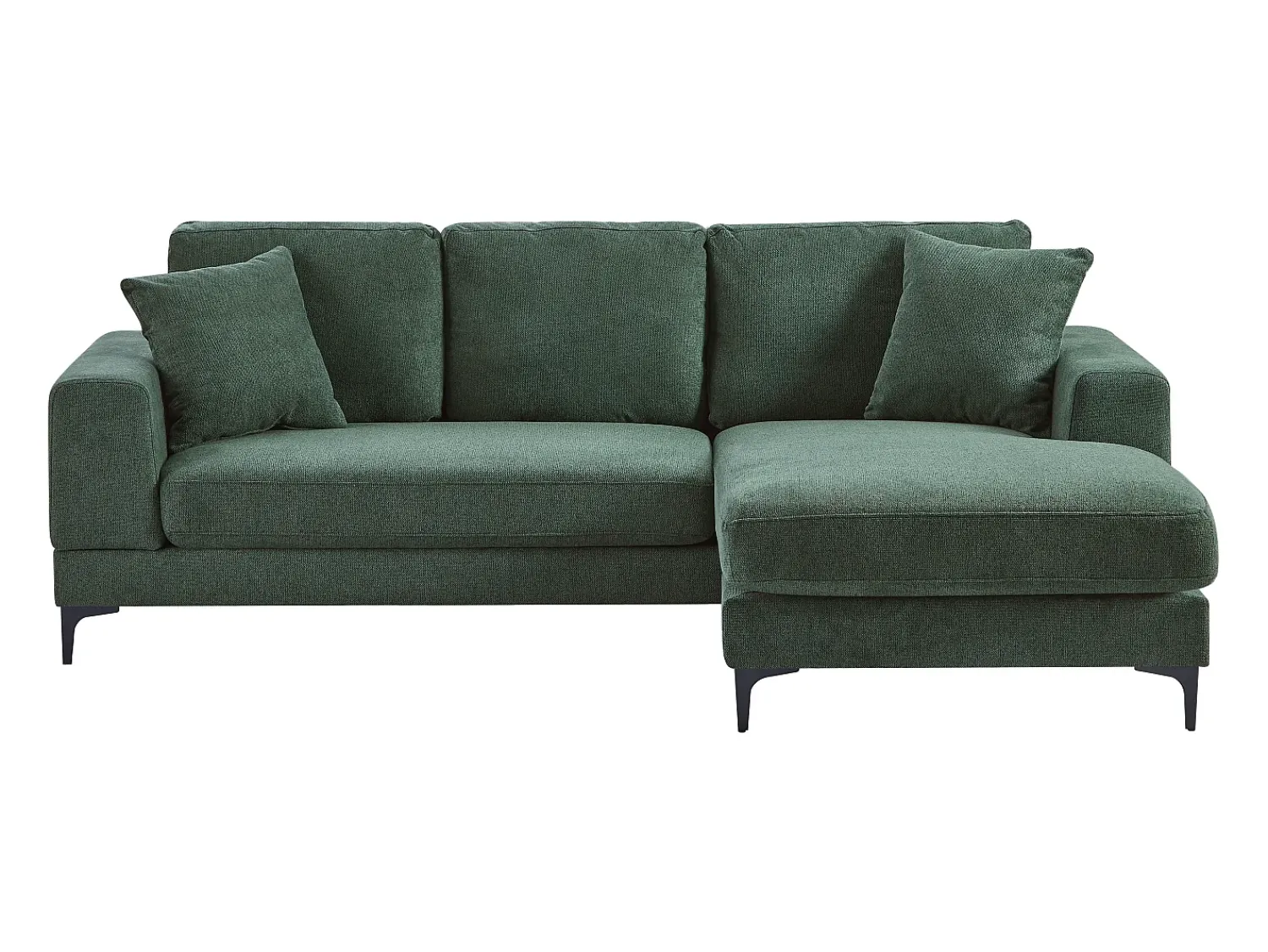 Sofá*Vente-unique Sofá de canto reversível em tecido texturizado JAMOLO Verde