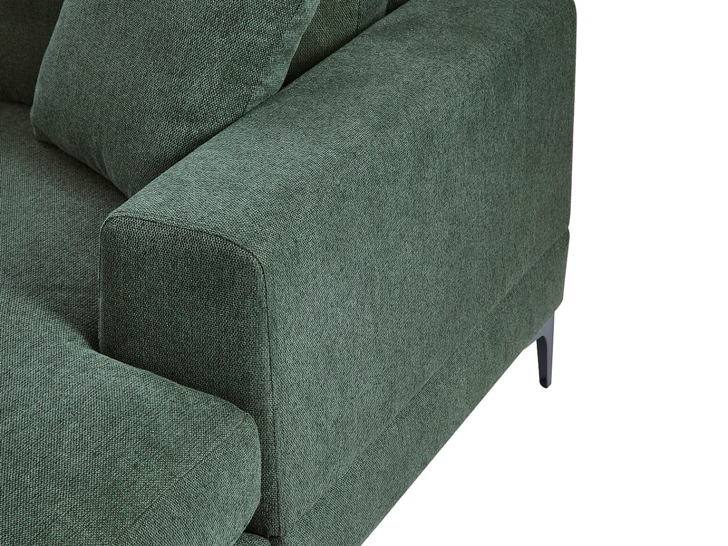 Sofá*Vente-unique Sofá de canto reversível em tecido texturizado JAMOLO Verde