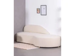 Outlet Nest Dream Sofá de design em tecido bouclé - Mozart - Branco