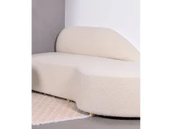 Outlet Nest Dream Sofá de design em tecido bouclé - Mozart - Branco