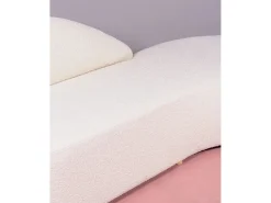 Outlet Nest Dream Sofá de design em tecido bouclé - Mozart - Branco