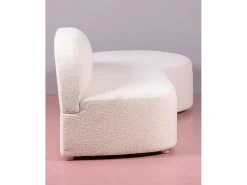 Outlet Nest Dream Sofá de design em tecido bouclé - Mozart - Branco