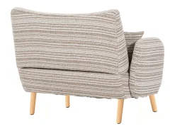 Hauss Spole Sofá de dois lugares em tecido bouclé - Com bolsos laterais e duas almofadas.^ Sofá
