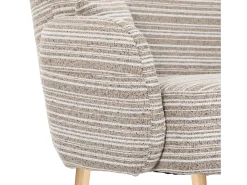 Hauss Spole Sofá de dois lugares em tecido bouclé - Com bolsos laterais e duas almofadas.^ Sofá