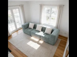 Hot Sofá de sala Eden Simple 3 lugares - sálvia branco Verde claro