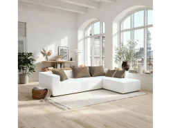Clearance Sofá de sala Luna 3 lugares - branco areia direita Branco sujo