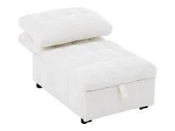 Sofá|ModernLuxe Sofá de um lugar - 68x95x76 cm - encosto ajustável - profundidade do assento ajustável - Branco