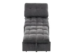 Best ModernLuxe Sofá de um lugar - 68x95x76 cm - encosto ajustável - profundidade do assento ajustável - cinza Cinzento