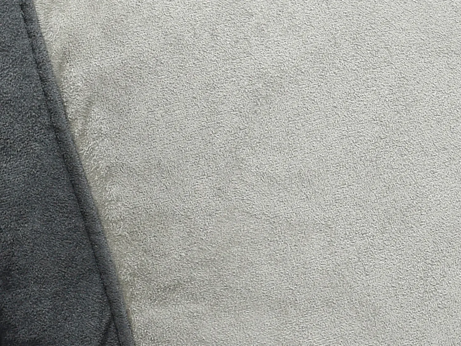 Vente-unique Sofá e cadeirão relax em microfibra Cinza claro e antracite - TALCA^ Sofá