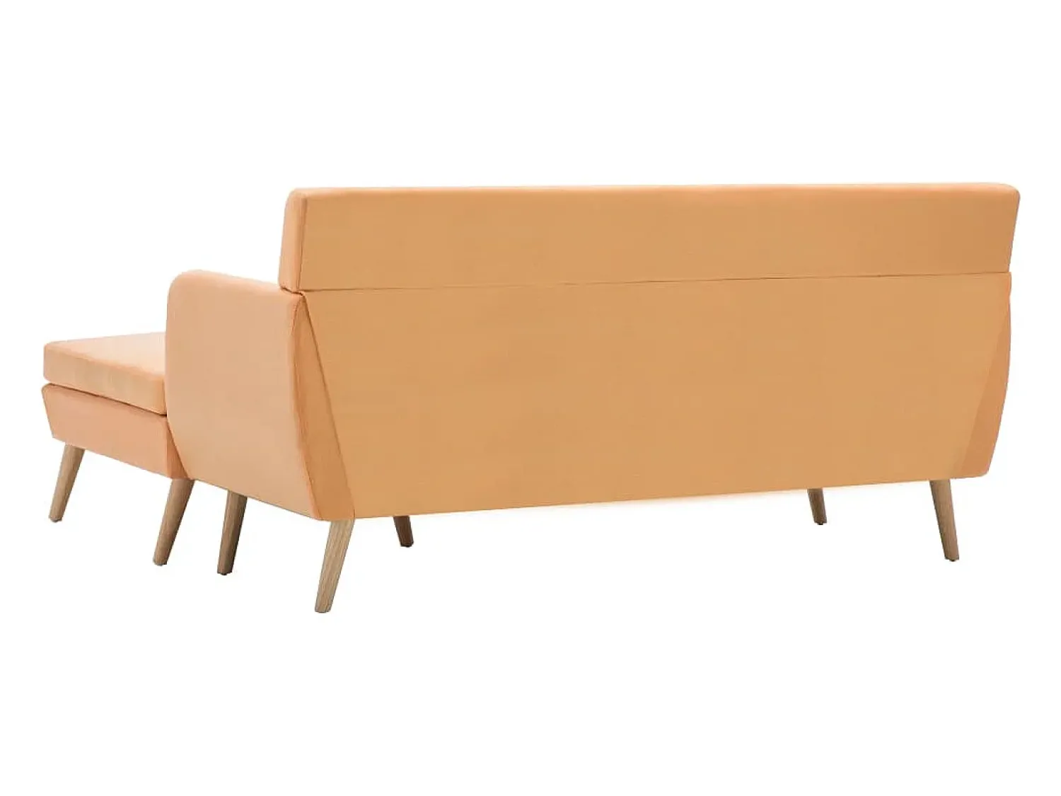Sofá*vidaxl Sofá em tecido c/ forma de L 171,5x138x81,5 cm laranja Cor de laranja