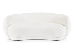 Sofá* Sofá em tecido com efeito bouclé - TECLA Branco