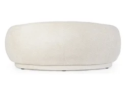 Sofá| Sofá em tecido com efeito bouclé natural - TECLA Bege