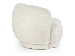 Sofá| Sofá em tecido com efeito bouclé natural - TECLA Bege