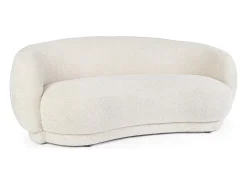 Sofá| Sofá em tecido com efeito bouclé natural - TECLA Bege