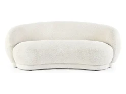 Sofá| Sofá em tecido com efeito bouclé natural - TECLA Bege