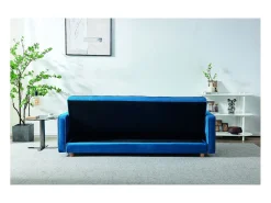 Sofá*Concept-Usine Sofá Escandinavo Conversível 3 Lugares Pato COPENHAGUE Azul