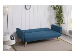 Sofá|Concept-Usine Sofá Escandinavo Conversível 3 Lugares Azul Pato BERLIM Moderno e Confortável Azul esverdeado