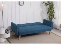 Sofá|Concept-Usine Sofá Escandinavo Conversível 3 Lugares Azul Pato BERLIM Moderno e Confortável Azul esverdeado