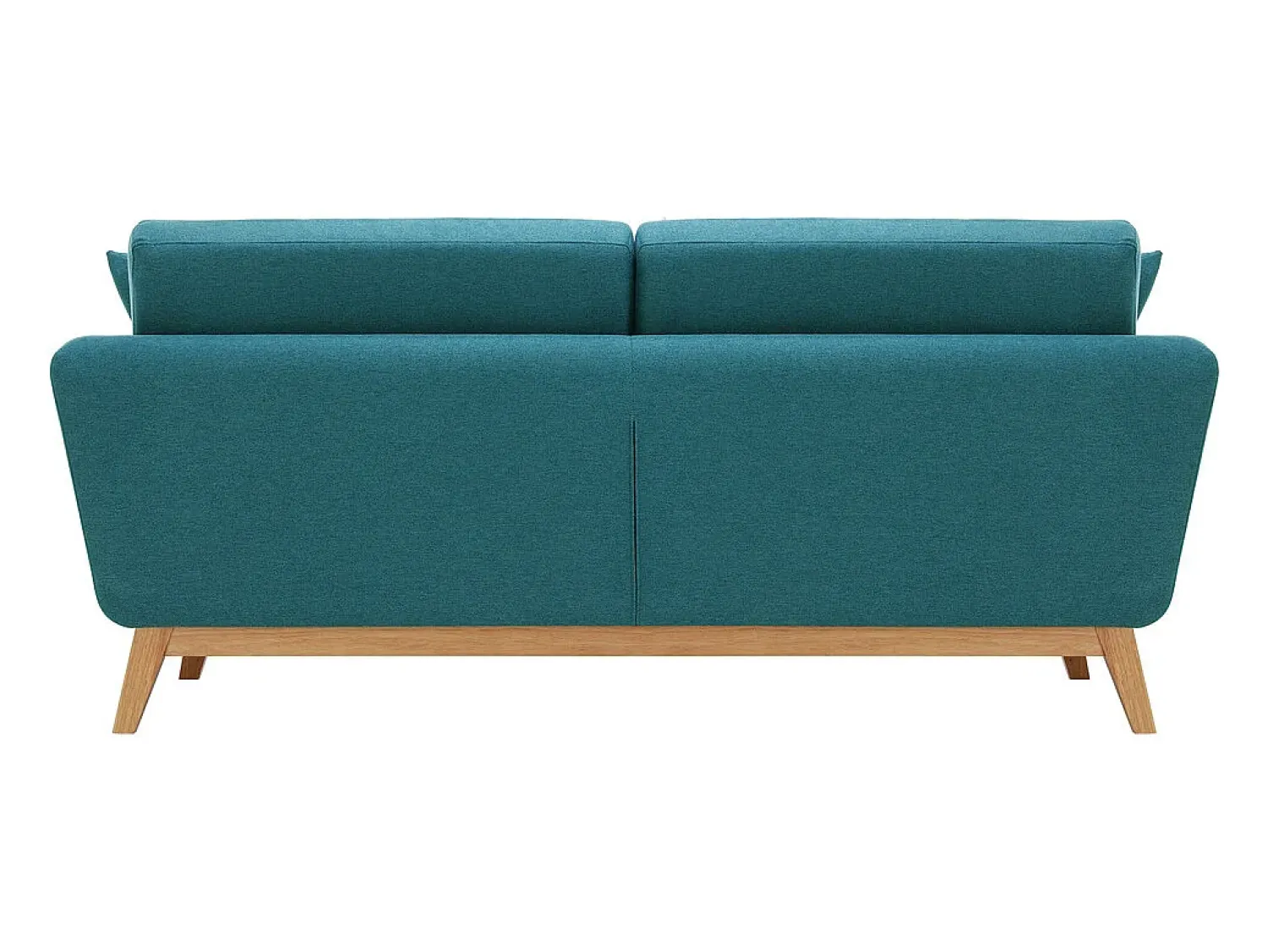Sofá|Concept-Usine Sofá Escandinavo de 3 Lugares Azul Pato HOGA com Almofadas - Design Atípico e Confortável Azul esverdeado