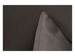 Clearance Dmora Sofá fixo 0, Sofá moderno de sala de 2 lugares em tecido, com braços e 2 almofadas incluídas, Fabricado na Itália, 125x73h85 cm, Cinza Cinzento