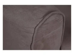 Clearance Dmora Sofá fixo 0, Sofá moderno de sala de 2 lugares em tecido, com braços e 2 almofadas incluídas, Fabricado na Itália, 125x73h85 cm, Cinza Cinzento