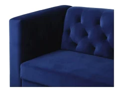 Habitat et jardin Sofá fixo de veludo "Bruce" - 196 x 76 x 82 cm - 3 lugares -^ Sofá