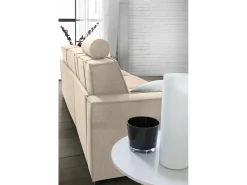 Talamo Italia Sofá fixo Dfabbia, Sofá de canto, 100% Fabricado na Itália, Sofá da sala com, Península esquerda, com braços padrão, Cm 280x95h90,^ Sofá