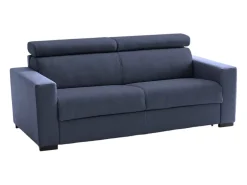 Talamo Italia Sofá fixo Dfrar, ofá de 3 lugare, 100% Fabricado na Itália, Sofá da ala, em tecido acolchoado, com apoio de cabeça ajutávei â€<â€<e braço padrão, 220x95h85 cm,^ Sofá