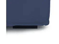 Sofá|Talamo Italia Sofá fixo Dgarzy, sofá modular de 4 lugares com península esquerda, 100% Fabricado na Itália, Sofá de tecido moderno, 340x170h70 cm, Azul