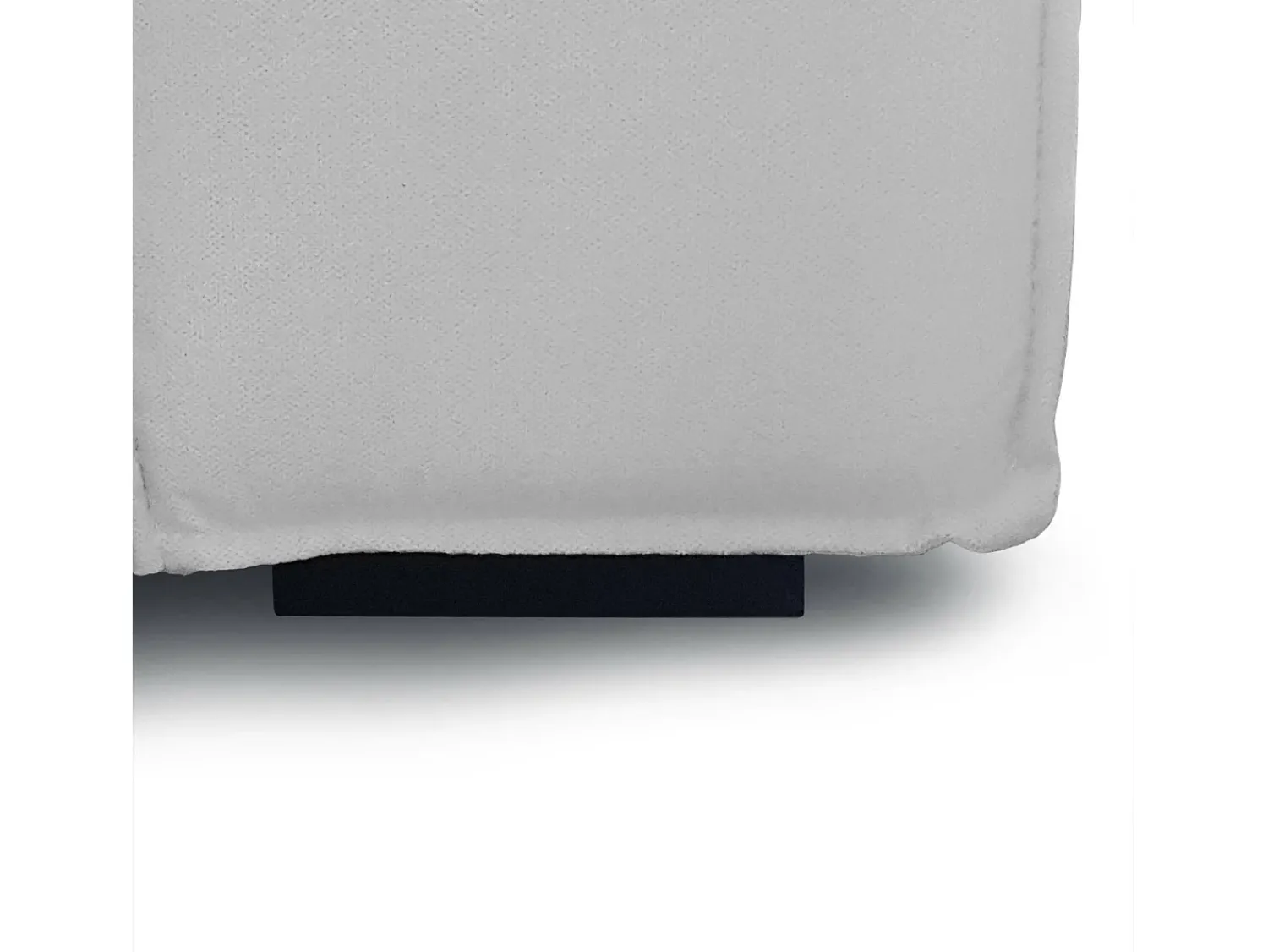 Clearance Talamo Italia Sofá fixo Dlorenz, sofá modular de 2 lugares com península direita, 100% Fabricado na Itália, Sofá de tecido moderno, 220x170h70 cm, Cinza Cinzento