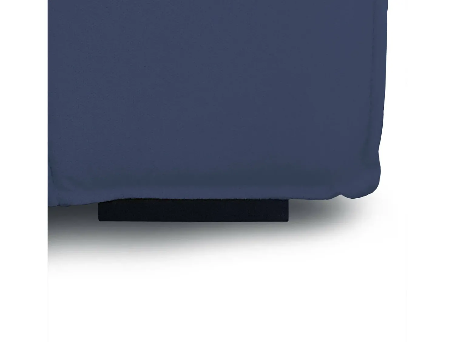 Hot Talamo Italia Sofá fixo Dlorenz, sofá modular de 2 lugares com península direita, 100% Fabricado na Itália, Sofá de tecido moderno, 220x170h70 cm, Azul