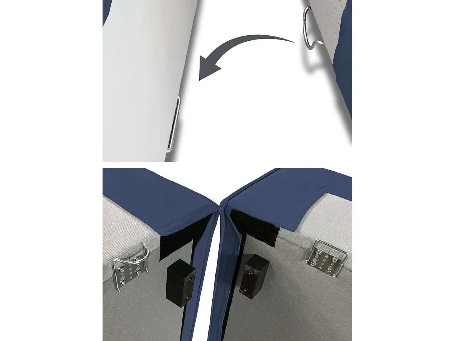 Talamo Italia Sofá fixo Giovanna, sofá modular de 3 lugares com península direita, 100% Made in Italy, Sofá de tecido moderno, 300x170h70 cm,^ Sofá