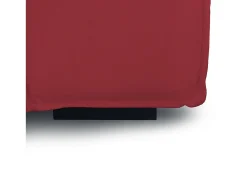 Hot Talamo Italia Sofá fixo Nadia, sofá modular de 2 lugares com península esquerda, 100% Fabricado na Itália, Sofá de tecido moderno, 220x170h70 cm, Vermelho