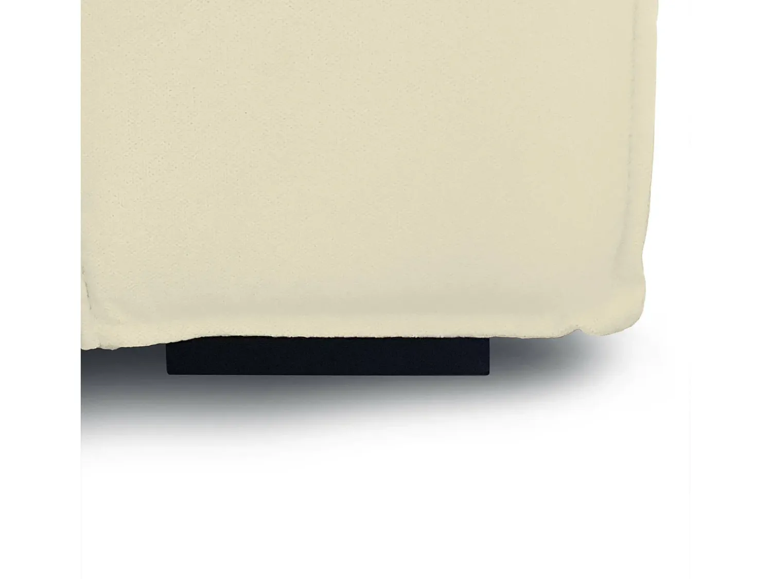Talamo Italia Sofá fixo Nadia, sofá modular de 2 lugares com península esquerda, 100% Fabricado na Itália, Sofá de tecido moderno, 220x170h70 cm,^ Sofá