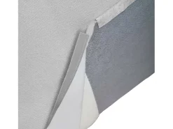 Talamo Italia Sofá fixo Simona, sofá modular linear de 3 lugares, 100% Fabricado na Itália, Sofá moderno para sala em tecido, 260x95h70 cm, Cinza^ Sofá