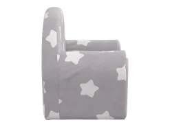 Sofá* Sofá infantil c/ estrelas pelúcia macia -claro PT715209 Cinzento