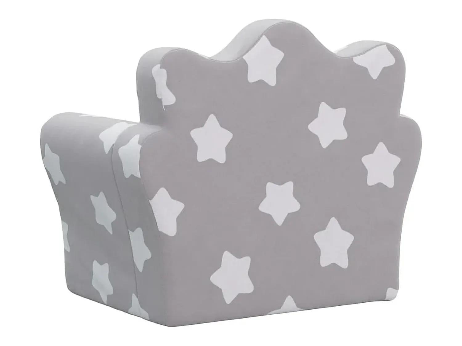 Sofá| Sofá infantil c/ estrelas pelúcia macia -claro PT948213 Cinzento