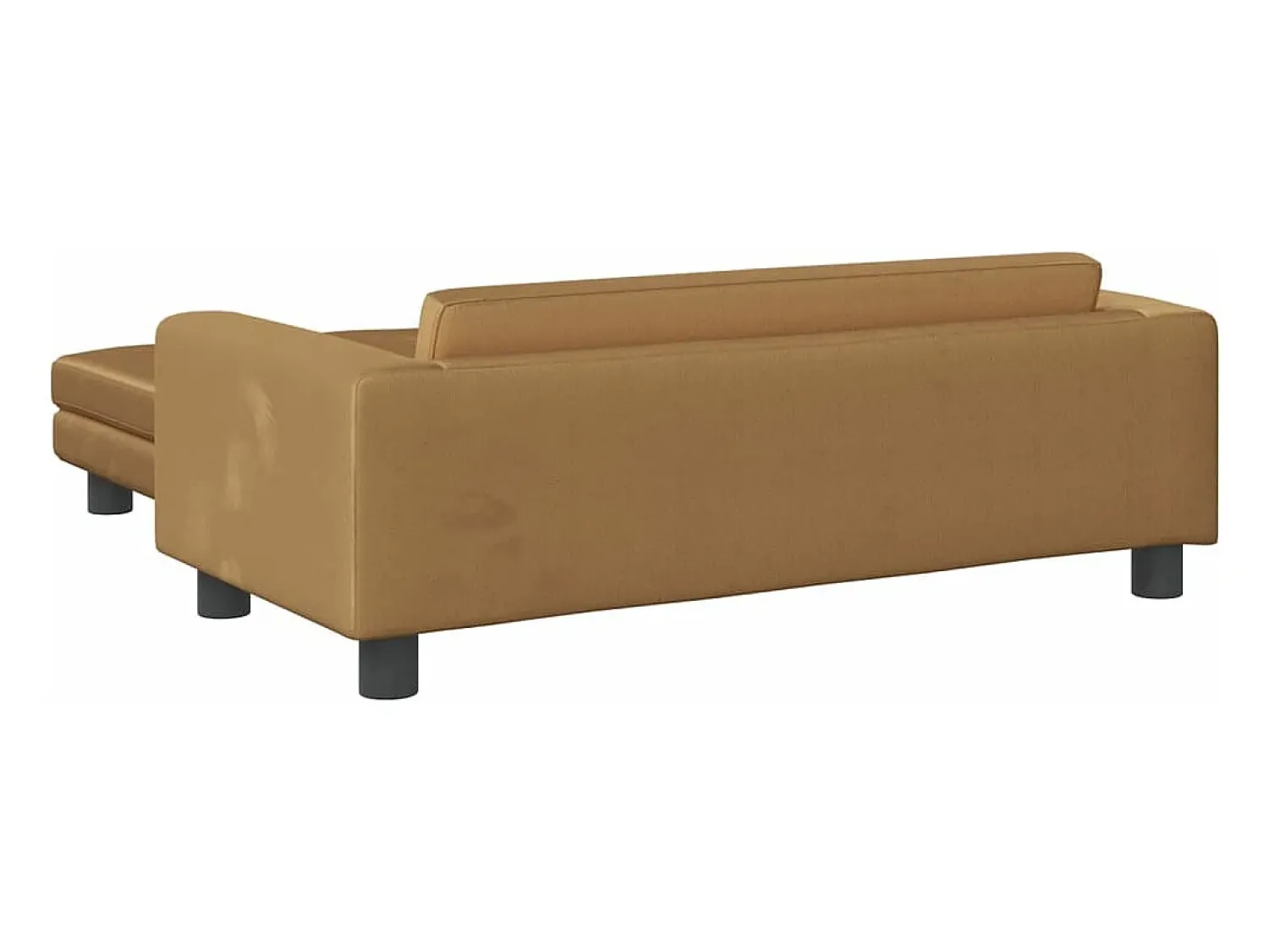 Sofá infantil com apoio de pés 100x50x30 cm veludo PT679225^ Sofá