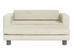Sofá infantil com apoio de pés 100x50x30 cm veludo cor PT649877^ Sofá